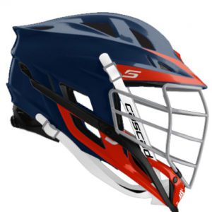 FYL Custom Cascade S Helmet in Navy/Red - Adult Size Only