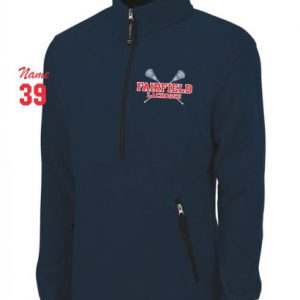 FYL Half Zip Fleece Pullover in Navy