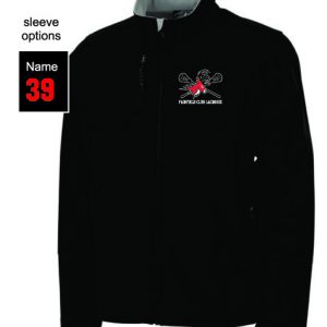 FFU Club Lax Soft Shell Weather Resistant Jacket in Black
