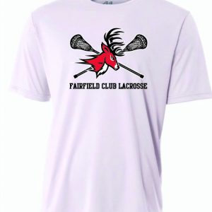 FFU Club Lax Dri-Fit Short Sleeved Shooting Shirt in White