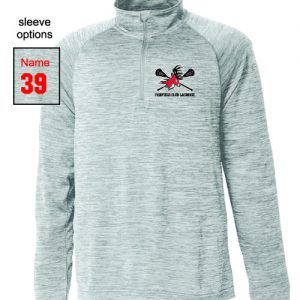 FFU Club Lax Lightweight Space Dye Pullover in Heathered Grey