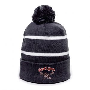 East Lyme Youth Lacrosse Winter Pom-Pom Hat