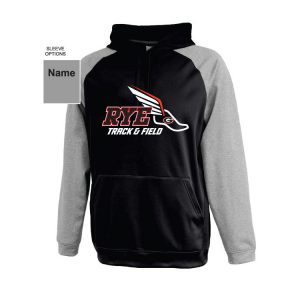 Rye H.S. Track & Field Performance Hoody in Black & Grey