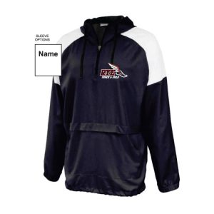 Rye H.S. Track & Field Rain and Wind Resistant Team Jacket in Black & White