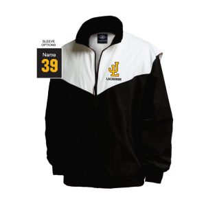 Jonathan Law Lacrosse Team Championship Jacket in Black & White