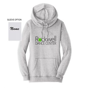 Rockwell Dance Women's Lightweight Cowl Hoody Sweatshirt In Grey by Rockin' Dancewear