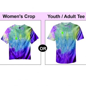 Rockwell Dance Custom Tie Dye Women's Crop OR Youth/Adult Tee By Rockin' Dancewear