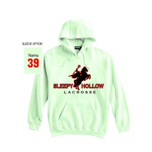Sleepy Hollow Lacrosse Heavyweight Cotton Hoody in Retro White