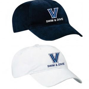 Villanova Swim & Dive Soft Brushed Cotton Baseball Hat in Navy or White