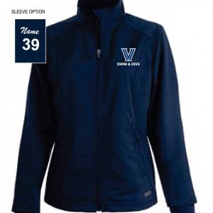 Villanova Swim & Dive Men's and Women's Soft Shelled Jacket in Navy