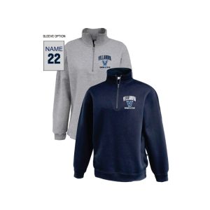 Villanova Swim & Dive Men's and Women's 1/4 Zip Classic Pullover in Grey or Navy