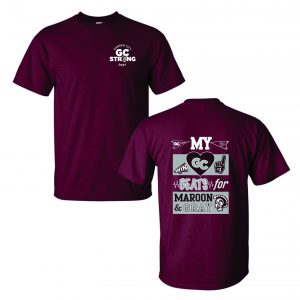 Garden City Spirit Day Homecoming T-Shirt in Maroon