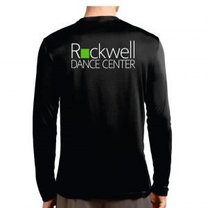 Rockwell Dance Long Sleeve Unisex Moisture Wicking Tee in Black