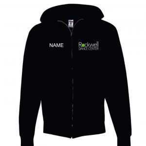 Rockwell Dance Full Zip Cotton Hoody in Grey
