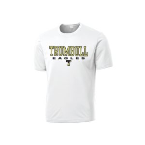Trumbull Short Sleeve Performance Shirt in White-NEW Spring 2022 Logo