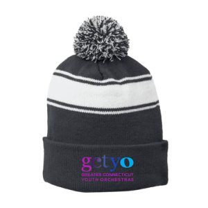 GCTYO Winter Pom-Pom Hat in Grey/White