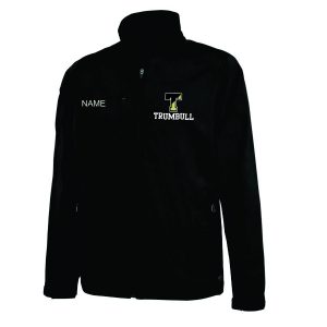 Trumbull Men's and Women's Soft Shell Weather Resistant Jacket in Black