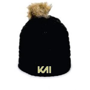 KAI Pom-Pom Hat in Black