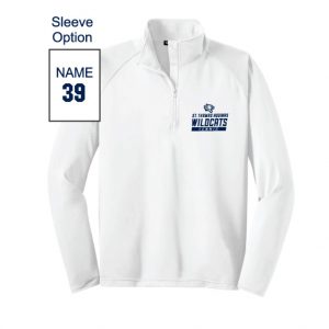 St Thomas Tennis Performance 1/4 Zip Pullover in White