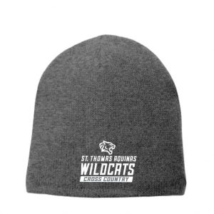 St Thomas Cross Country Winter Beanie Hat in Grey