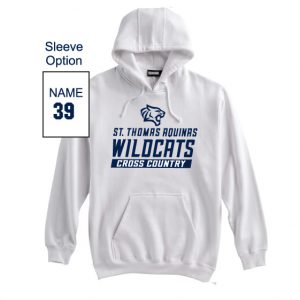 St Thomas Cross Country Heavyweight Cotton Hoody in White
