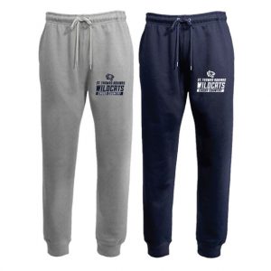 St Thomas Cross Country Men's, Women's and Youth Fleece Joggers with Pockets in Grey or Navy
