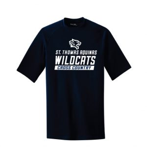 St Thomas Cross Country Unisex Short Sleeve Performance Tee in Navy