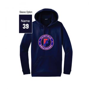 Fairfield Girls Hockey Performance Hoody in Navy