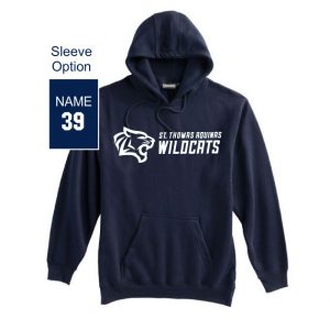 St Thomas Wildcats Heavyweight Cotton Hoody in Navy