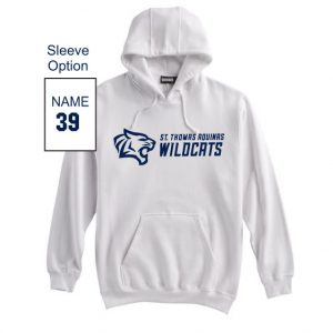 St Thomas Wildcats Heavyweight Cotton Hoody in White