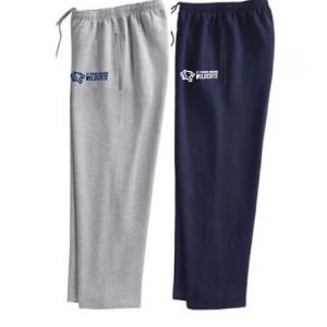 St Thomas Wildcats Adult and Youth Fleece Pants with Pockets in Grey or Navy