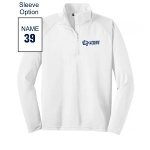 St Thomas Wildcats Performance 1/4 Zip Pullover in White