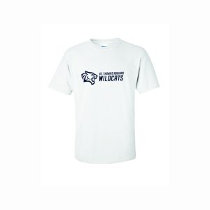 St Thomas Wildcats Unisex Short Sleeve Performance Tee in White
