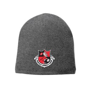 Fairfield U Women's Club Rugby Lined Winter Beanie Hat -Grey