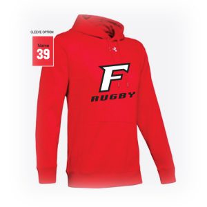 Fairfield U Women's Club Rugby Under Armour Moisture Wicking Hoody- Red
