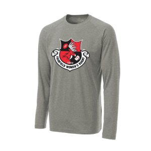 Fairfield U Women's Club Rugby Dri-Fit Long Sleeve Tee in Grey