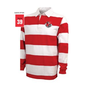 Fairfield U Women's Club Rugby Shirt - Red & White