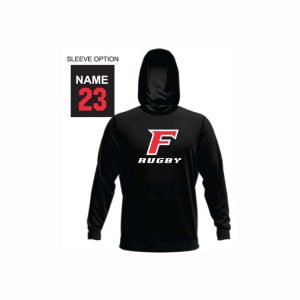 Fairfield U Men's Club Rugby Under Armour Moisture Wicking Hoody- Black