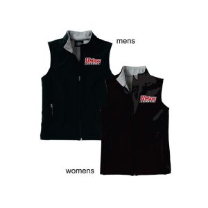 UMASS Lacrosse Soft Shell Vest in Black
