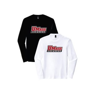 UMASS Lacrosse Unisex Long Sleeve Performance Tee - In Black or White