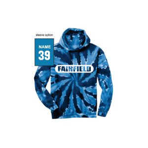 FYL Tie Dye Cotton Hoody in Blue