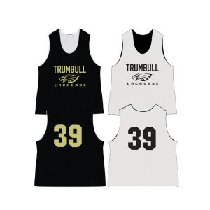 Trumbull HS Men's Lacrosse Practice Pinnie - Black/White