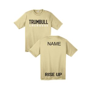 Trumbull HS Women's Lacrosse Dri-Fit Short Sleeve Shooting Shirt - Vegas Gold