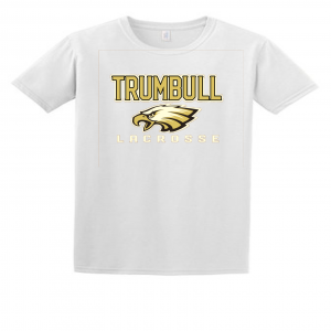 Trumbull HS Men's Lacrosse Cotton Tee - White