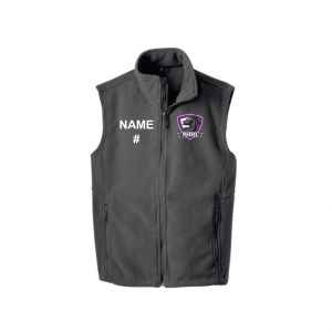Dragons Lacrosse Fleece Vest in Grey