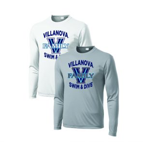 Villanova Swim & Dive LS FAMILY Tee in Grey or White