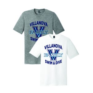 Villanova Swim & Dive SS FAMILY Tee in Grey or White