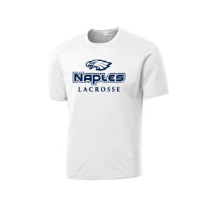 Naples Lacrosse Short Sleeve Practice Performance Tee - in White
