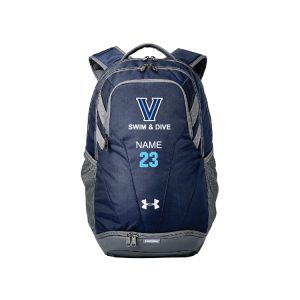 Villanova Swim & Dive Under Armour Team Backpack - Navy