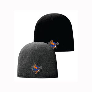 West Orange Lacrosse Beanie Hat in Grey or Black